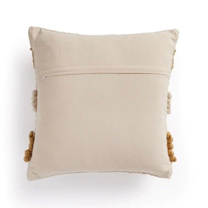 Textured Ochre Stripe Pillow