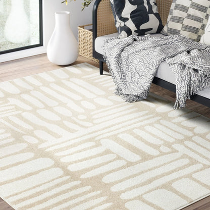 Modern Lines Beige Rug