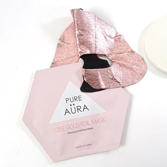 Luxury Rose Gold Metallic Foil Facial Sheet Mask