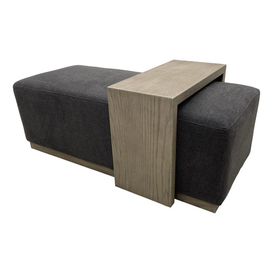 Bench/Cocktail Ottoman with Movable Table Top