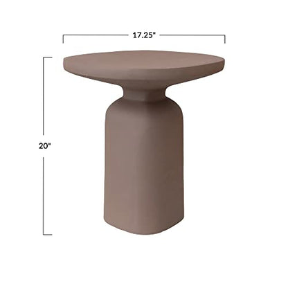 Textured Aluminum Side Table