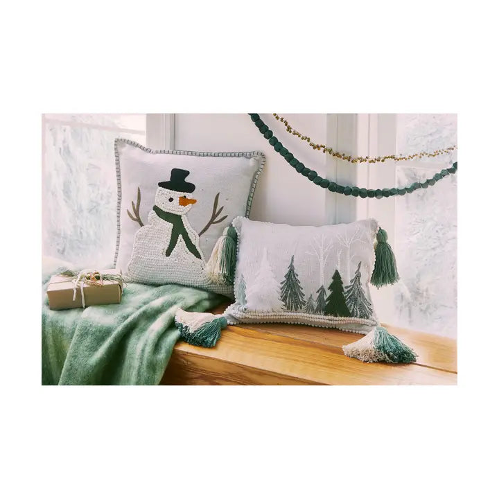 Fresh Balsam Snowman Pillow