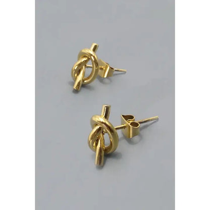 Gold Knot Earrings