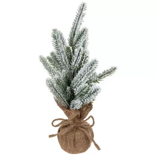 Flocked Mini Spruce Tree