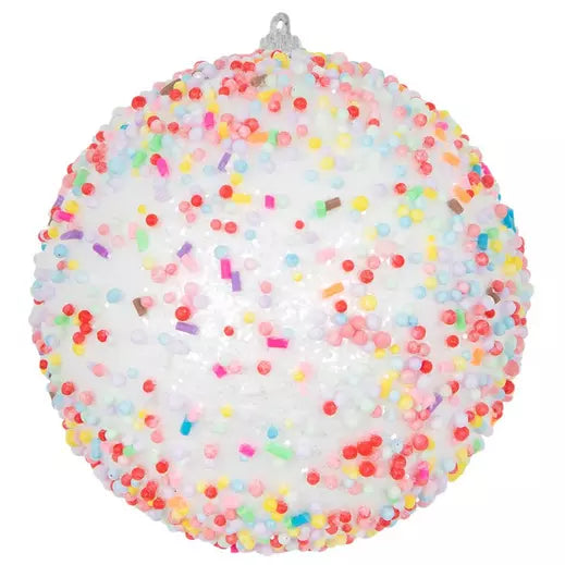 Multi-Color Sprinkled Ball Ornament