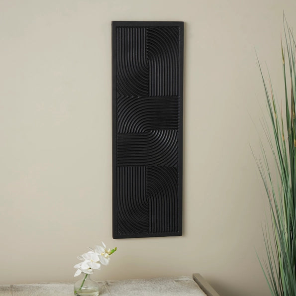 Black Wooden Wall Decor