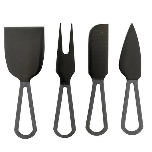 Matte Black Cheese Knives