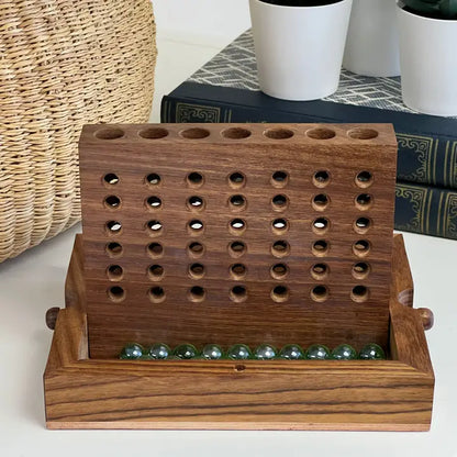 Handmade Sheesham Wood Connect Four Game