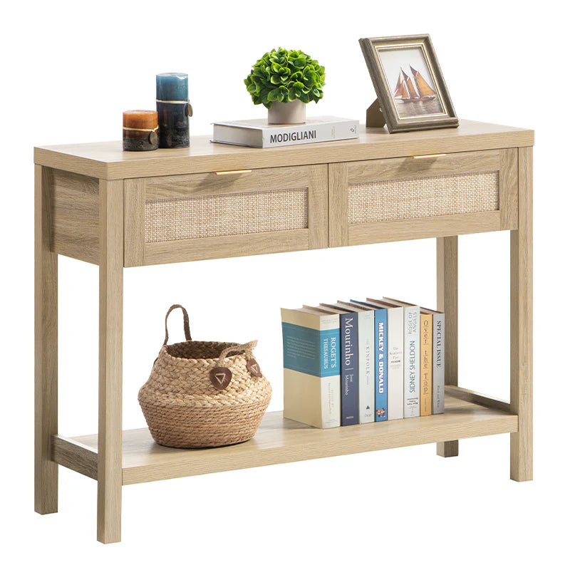 Rattan Console Table