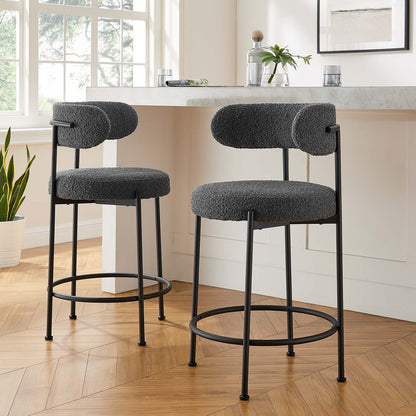 S/2 Boucle Counter Stools
