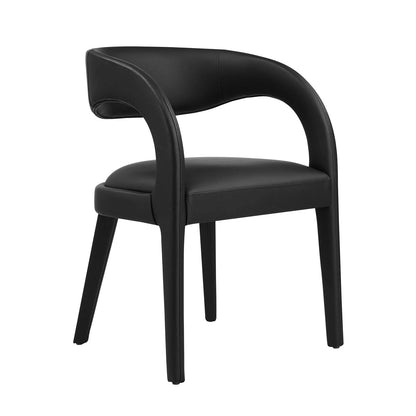 S/2 Vegan Leather Dining Chair