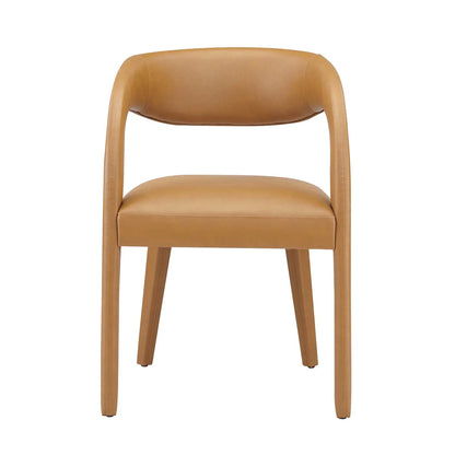 S/2 Vegan Leather Dining Chair