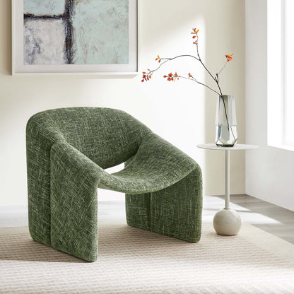 Chenille Upholstered Accent Chair