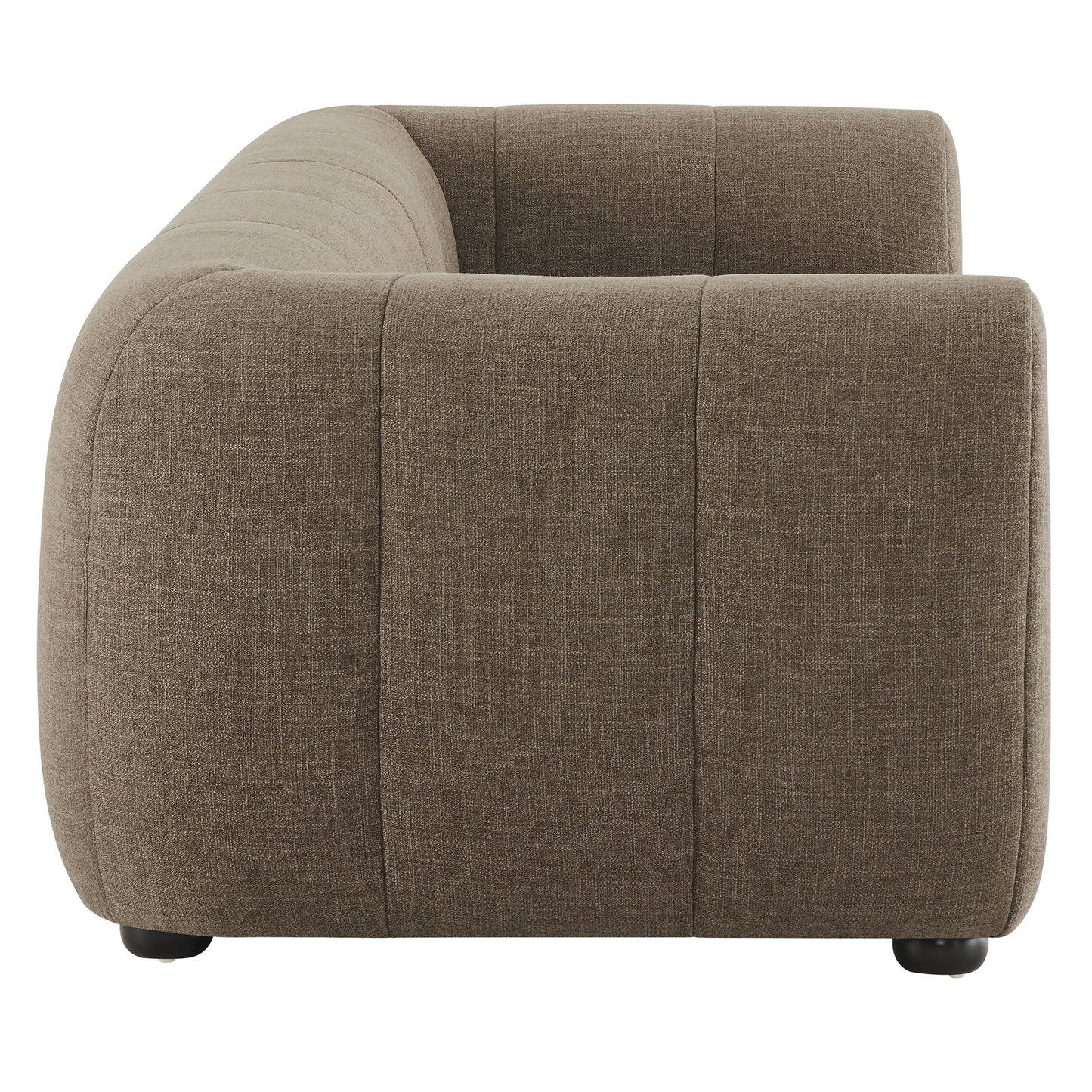 Mocha Upholstered Fabric Sofa