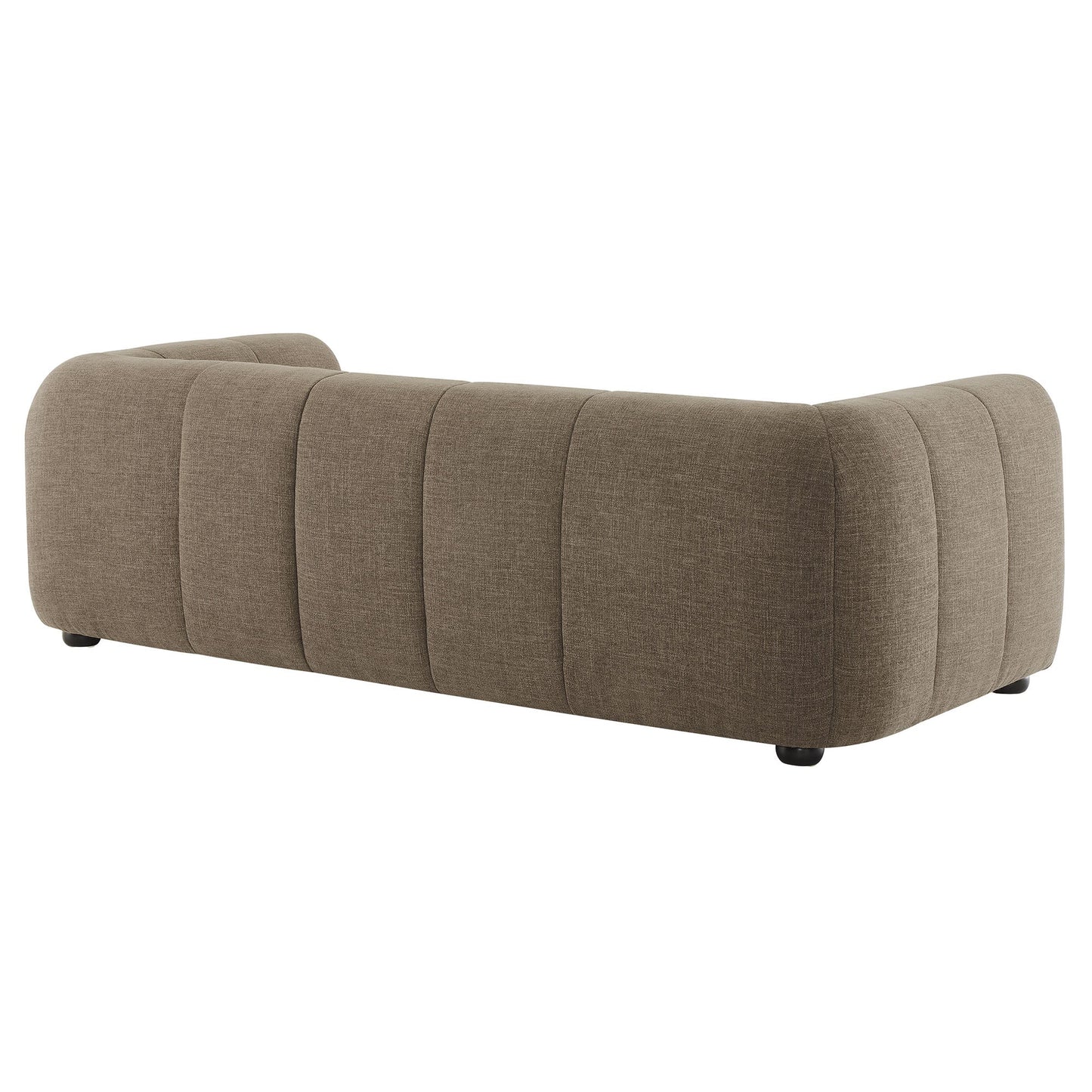 Mocha Upholstered Fabric Sofa