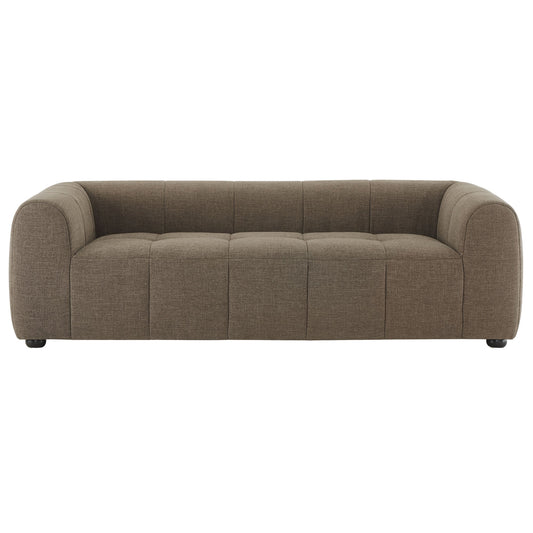 Mocha Upholstered Fabric Sofa