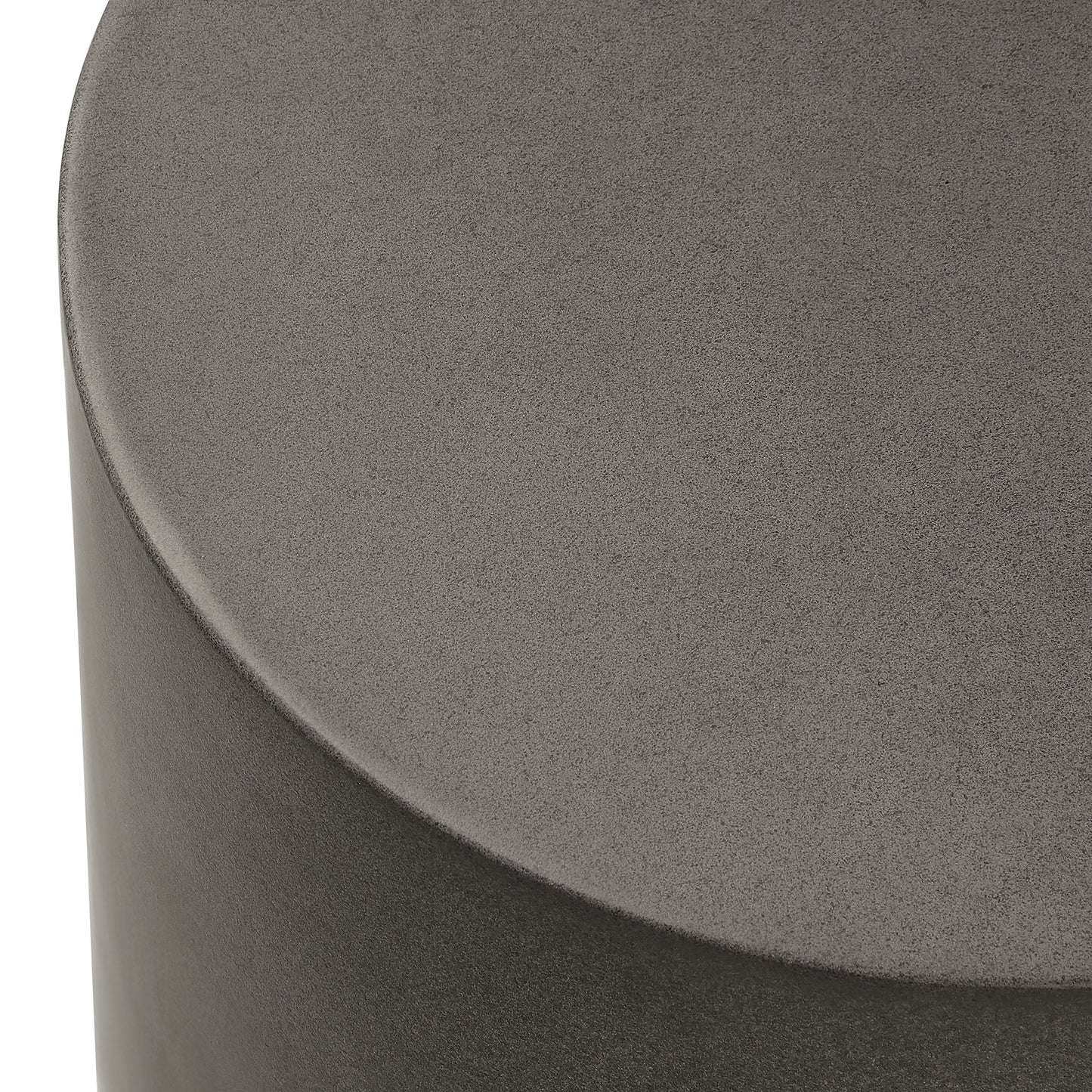 Grey Outdoor Patio Concrete Stool