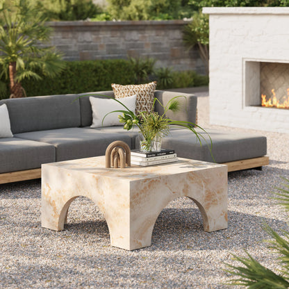 Honey Onyx Outdoor Coffee Table