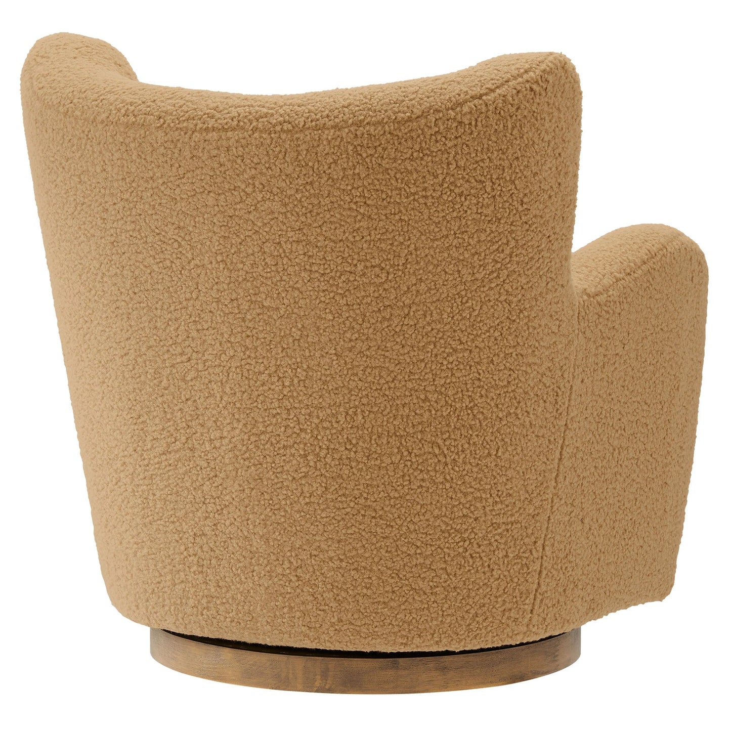 Wingback Sherpa Swivel Accent Chair