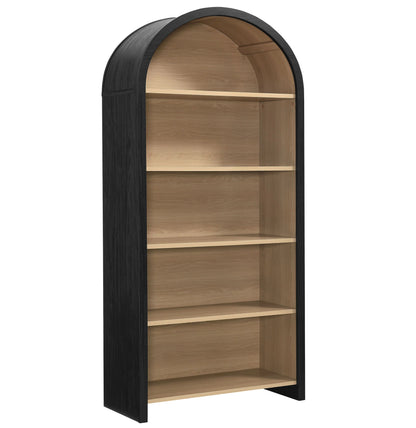 Arched Wide Bookcase Display Cabinet