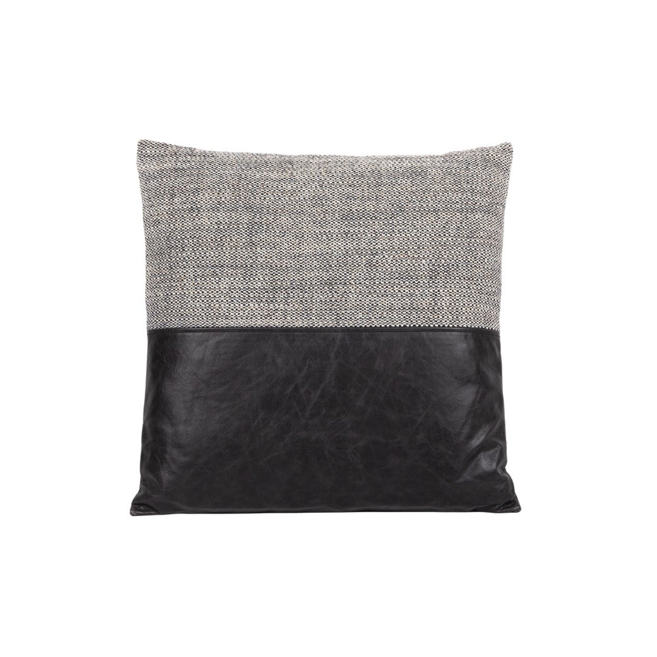 Leather & Linen Pillow