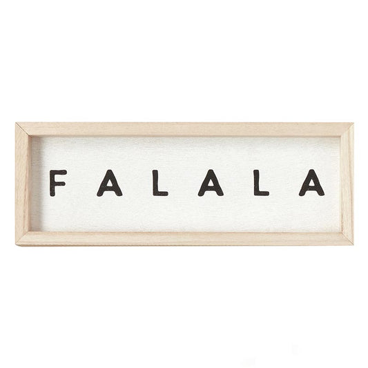 Fa La La Wood Sign