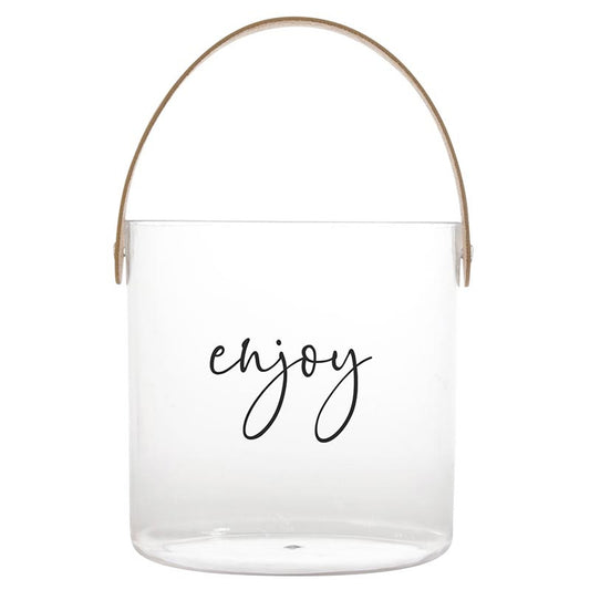 Acrylic Ice Bucket - Enjoy