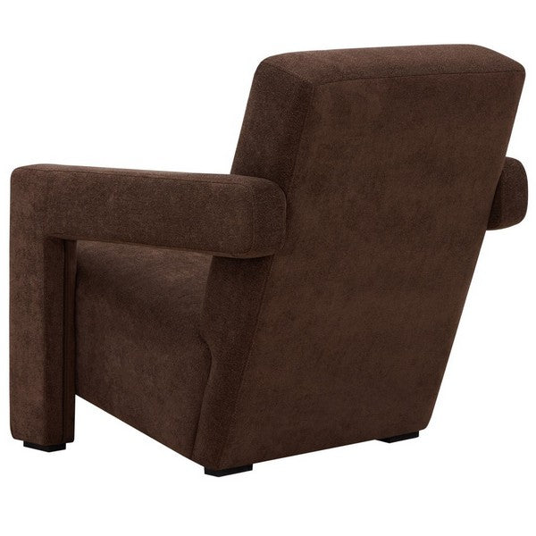 Lounge Chocolate Boucle Accent Chair