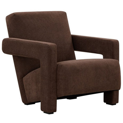 Lounge Chocolate Boucle Accent Chair