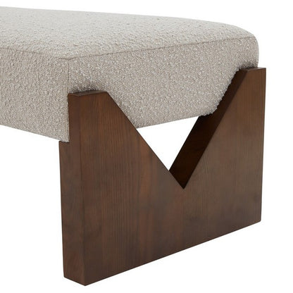 Boucle Framed Bench