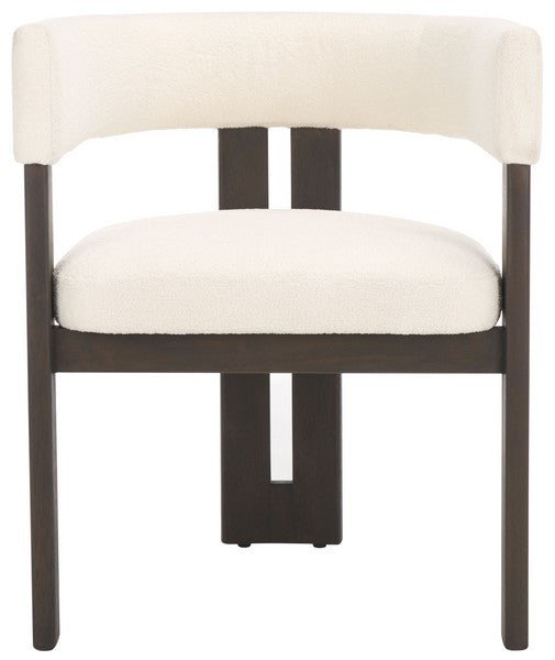 Streamlined Boucle Dining Chair