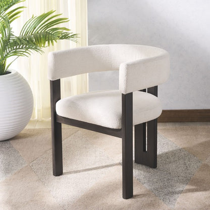 Streamlined Boucle Dining Chair