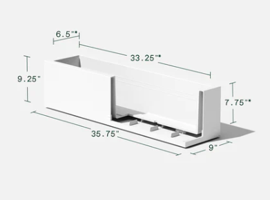 Block Trough Planter- 36"