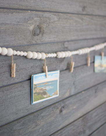 Wooden Garland with Clothes Pin