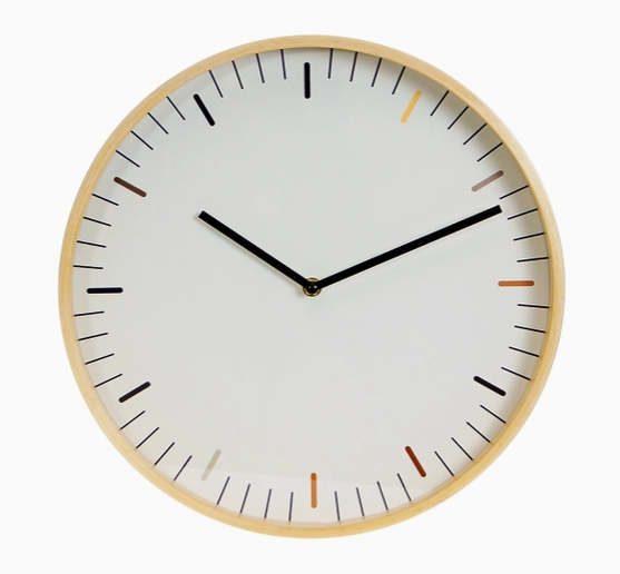 White Minimalist Wall Clock