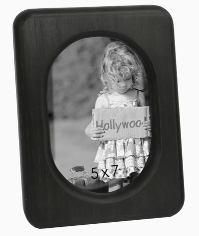 Black Rounded 5x7 Photo Frame