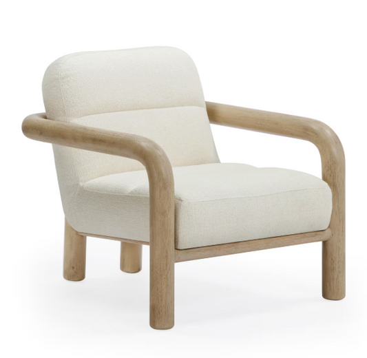 Beck Cream Weave Accent Chair