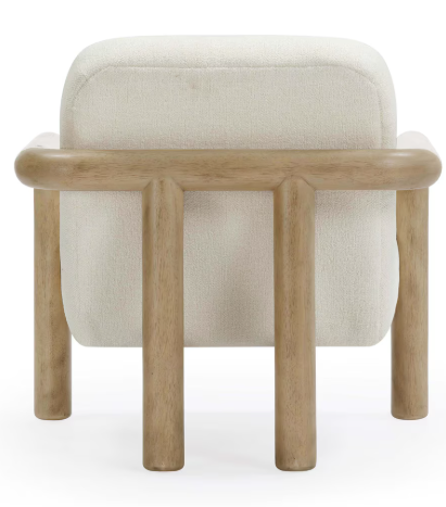 Beck Cream Weave Accent Chair