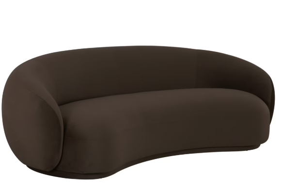 Kendall Chocolate Velvet Sofa