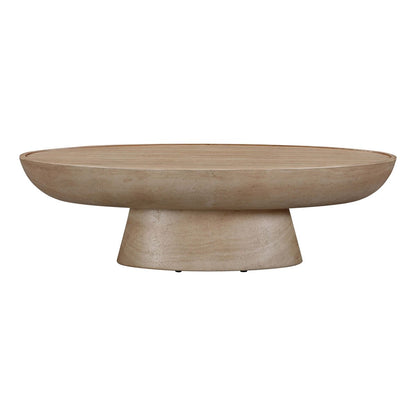 Textured Faux Travertine Outdoor Coffee Table