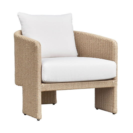 Cream Performance Fabric Outdoor Armchair