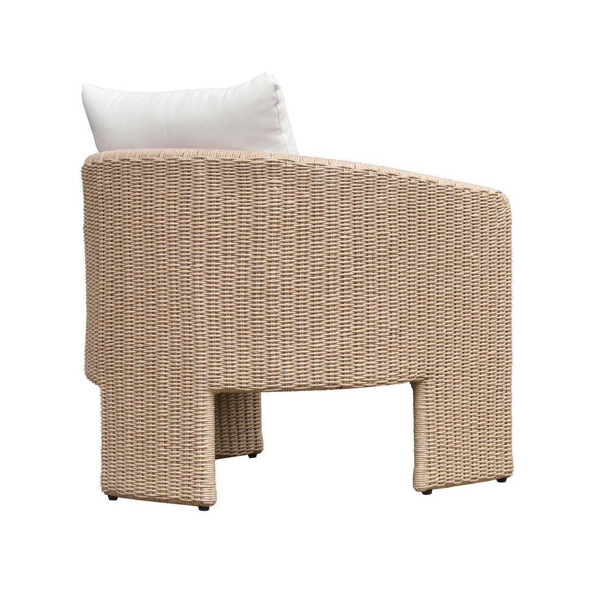 Cream Performance Fabric Outdoor Armchair