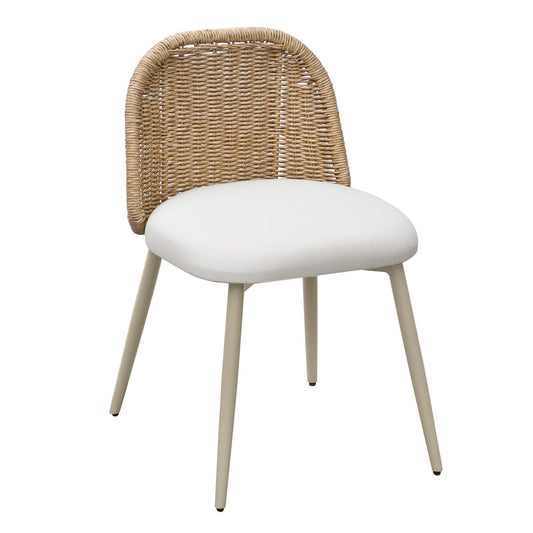 Cream Performance Outdoor Dining Chair