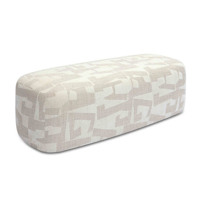 Cream Jacquard Bench