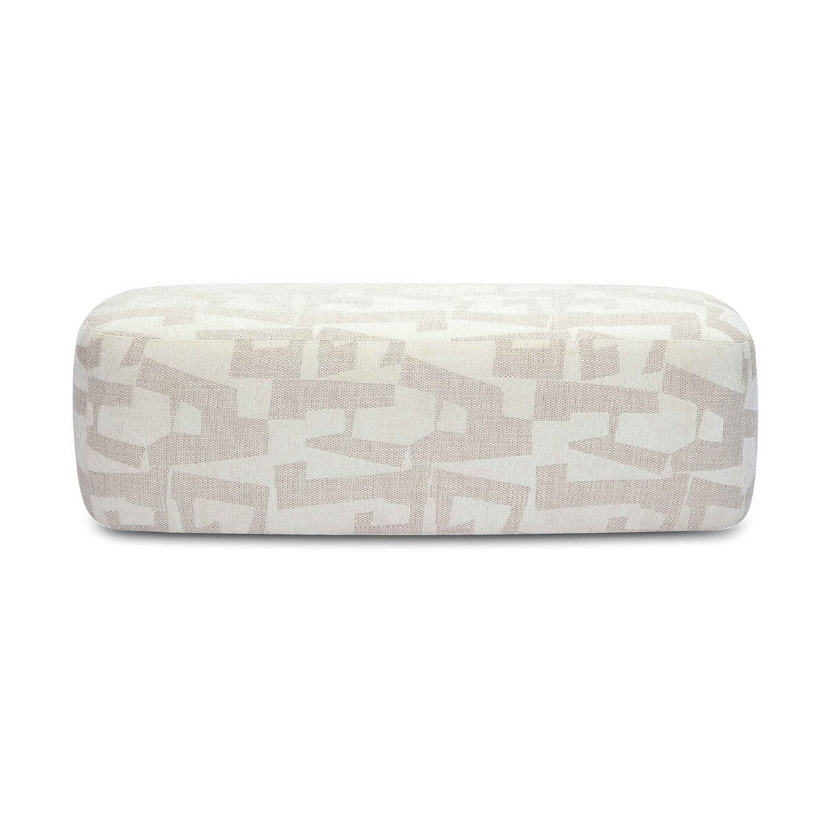 Cream Jacquard Bench