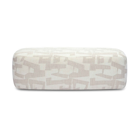 Cream Jacquard Bench