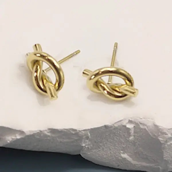 Gold Knot Earrings