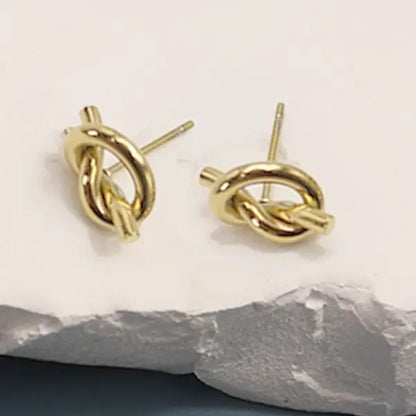 Gold Knot Earrings