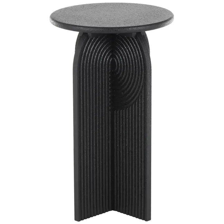 Modern Black Wood Accent Table Set