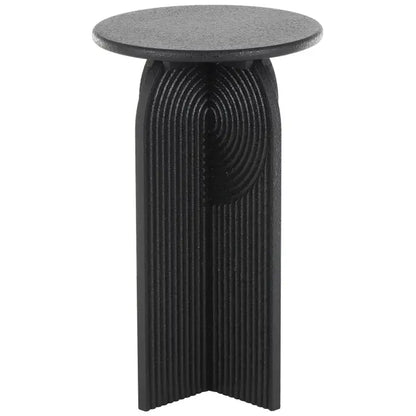 Modern Black Wood Accent Table Set